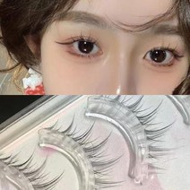 5개세트 달눈 내츄럴 투명 라인 셀프 속눈썹 블랙:FREE, 1개