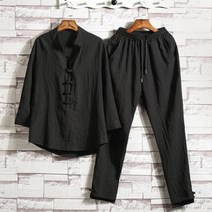 남성 빅사이즈 린넨 면마 생활 한복 개량 삼베옷