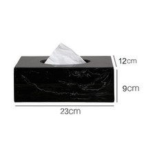 티슈 케이스 사각 휴지 커버 핸드타올 디스펜서 북유럽 대리석 질감 수지 상자 크리에이티브 장식 홈 거실 욕실 액세서리 용품 식탁 종이 148407, D 23X12X9cm