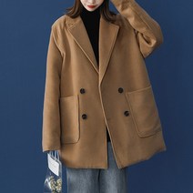 퀸앤조이 카이라 클래식 누빔안감 하프코트