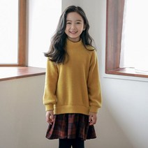 쿠키하우스 마닐론 기모 니트 원피스 26735 아동