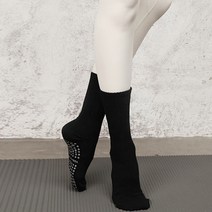 비다펀 필라테스 요가 논슬립 양말 롱삭스 2켤레, 롱삭스MLS01_블랙