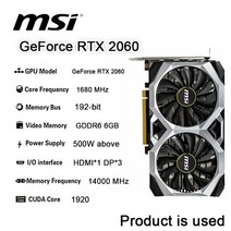 그래픽카드 msi geforce rtx 2060 ventus 6g 게임 pci x16, rtx 2060 벤투스 6g