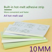 자동제본기 가정용 스프링 10 개대 a4 10mm 핫멜트 접착 봉투 제본 기계 사무실 책 표지 책 바인딩과 금융 부드러운 문서, 10pcs a4 10mm