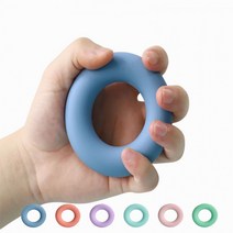 실리콘 도넛 악력기 완력기 아귀힘 맨몸 운동 홈트레이닝 팔씨름 데드 리프트 훈련 홈트, 1단계(연핑크)