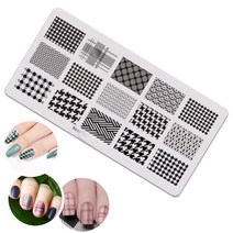 아이빛 젤네일 네일스탬프젤 메탈플레이트전용 블랙 화이트 10ml, 15_디자인
