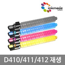 신도리코 D410 재생토너 D411 D412 D415 D416 D417 D410T27KK D410T25KC D410T25KM D410T25KY, 1. 검정재생토너, 1개