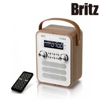 브리츠 레트로 올인원 라디오 알람 탁상시계 MP3 블루투스스피커 BA-C7 plus