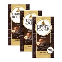 페레로 로쉐 다크 초콜릿 앤 헤이즐넛 바 90g 3팩 Ferrero Rocher Dark Chocolate n Hazelnut Bar