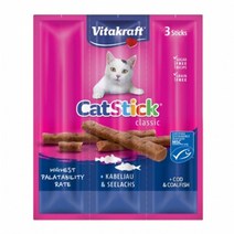 비타크래프트 캣스틱 고양이간식 6g x 3p, 연어