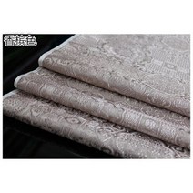 몽골 원피스 의상 넓은 29 인치 자카드 직조 실크 브로케이드 다마스크 새틴 원단 하프 야드, Champagne_Width 75cm | 60 gram