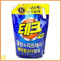2.6L 액체 세탁 세제 리필 일반용 테크 추천 대용량 대량 구매 공공 기관 사무실 빨래 세탁기 청소 위생 용품 발코니 베란다, 단품
