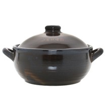국산 된장 뚝배기 황토 내열 찌개 냄비 계란찜, 1개, 황토 손잡이 옹기방 대