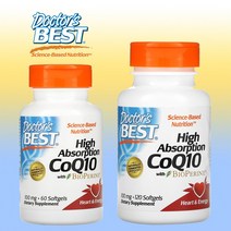 닥터스베스트 고흡수 코큐텐 CoQ10 100mg 소프트젤 (120정 60정), 120정