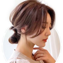 잇츠리빙샵 앞머리가발 여신머리 25cm 1개, 03_밝은 갈색