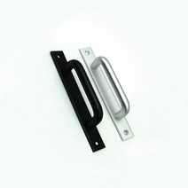 고급 알루미늄 방문손잡이 가구문 교체 손잡이 블랙 실버 나사못설치 17.5cm