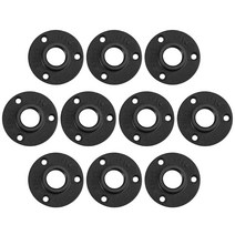 알루미늄파이프 원형 사각 튜브 합금 파이프 JUSTOOL 10Pcs 전성 미니 알루미늄 합금 파이프 피팅 벽 바닥, CHINA, Black