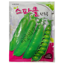 스파클 완두콩 씨앗 500g 대포장 대용량 반되 알이크고 조생종 애콩 보리콩종자 미래종묘, 1개