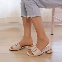 스퀘어 뮬 슬리퍼 4.5cmSH0023-1683