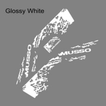 픽업 바디 사이드 스티커 쌍용 무소 트럭 그래픽 스플래시 그런지 데칼 트렁크 비닐 커버, 02 lossy White