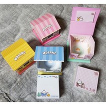 하우스 박스 지함메모/점착 캐릭터 메모지 랜덤발송