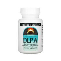 소스네츄럴 페닐알라닌 750mg 60정 도파민 오피오이드 엔케팔린 엔돌핀