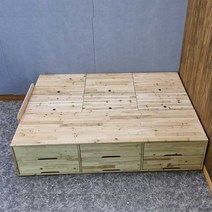 수프로가구 원목2단 수납침대 퀸, 원목