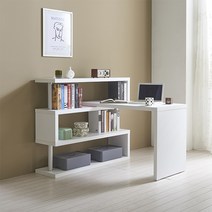 신학기 준비 서재 드뤽스 L12 3단 1200 책상세트, 메이플