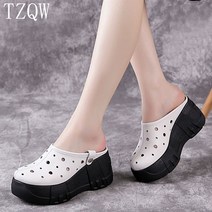 신홍 샌들 여름 통굽 웨지 슬리퍼5-8CM, 240, s화이트