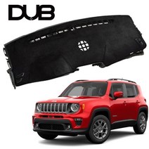 DUB 논슬립 벨벳 대쉬보드 커버 지프 레니게이드, 레니게이드(15년~현재), 블랙원단-블랙테두리
