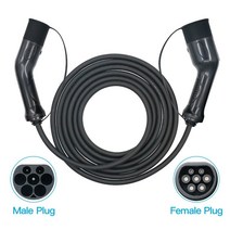 전기차충전기 가정용 휴대용 급속 충전케이블 32A EV 충전기 삼상 22KW 충전 케이블 전기 자동차 코드 스테이션 IEC 62196-2 Type2 to EVSE, [02] 32A 3P 5m cable
