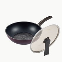 해피콜 [본사직영] HC해피콜 다이아몬드 포셀 프라이팬 2종 세트(웍28 뚜껑28), 상세 설명 참조