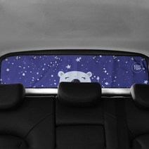 귀여운 트렁크 햇빛가리개 차박 카커튼 3타입, 북극곰, 1개