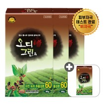 [오디코디] 오디그린앤 80g (새치멋내기용) / 피부 비자극 시험 완료 녹차추출성분 함유 염색약, (새치멋내기) 밝은갈색, 3박스+1박스