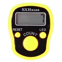 카운터기 미니 스티치 마커 및 행 손가락 카운터 LCD 전자 디지털 탈리 바느질 뜨개질 도구, Black 1pc 2