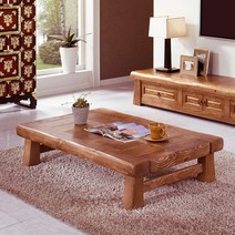 [마루엔개비] 귀장부 원목중틀 좌식테이블 200사이즈, 없음