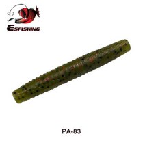 웜 기어 모터 ESFISHING 기교 10pcs 65mm 스틱 미끼 파이크베이스 실리콘 Pesca Isca 인공 낚시, PA83+65mm 10pcs
