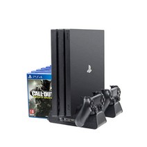 PS4 DOBE 멀티 쿨링 스탠드 플스4 프로 슬림 겸용 충전 거치대 (벌크 제품) +, 단품