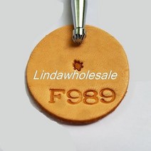 가죽 각인 스탬프 불도장 가죽 조각 프린트 도구 F934 스탬프, 01 F989, 1개