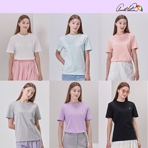 아놀드파마 24SS[아놀드파마] 코튼 반팔 라운드 티셔츠 6종 여성