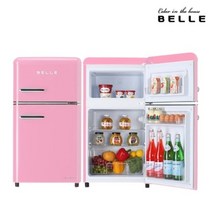 BELLE 레트로 냉장고 RD09APKH (핑크) [90L], 단품