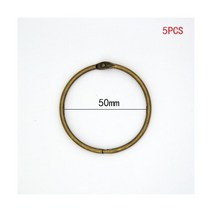 금속 링 바인더 15 - 76mm DIY 앨범 루스 리프 책 후프 오프닝 바인딩 용품 사진 앨범 공식 2/4/5/10 개, 50mm
