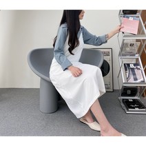 사르언 기본 끈조절가능 뷔스티에 롱원피스