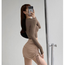 PM6 여성 셔링 치마바지