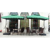 야외식당 카페용 튼튼한 사각 파라솔 야외용 실외, 와인, 사각폴딩파라솔