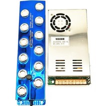 초음파 가습기 미스트 메이커 dc 48v 12 헤드 전기 가습기 미스트 메이커 amp, 푸른, 220v