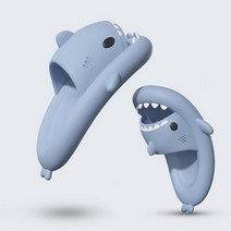 발편한 푹신한 쿠션 상어 슬리퍼 실내화 타공 무타공 층간소음방지 실내화 학교 어린이집 사무실 욕실, 크림피치