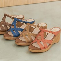 아리앤 라일 웨지굽 뮬슬리퍼 6cm