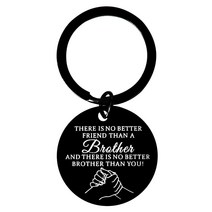 빅 브라더 키체인 선물 남동생 사촌을 위한 생일 남성 십대 소년 쌍둥이 형제 비생물학적 크리스마스 졸업 보너스 법률 자매의 선물 아이디어 블랙. 415202