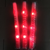 LED 글로우 스틱 생일 파티 장식 깜박이 거품 응원 튜브 어두운 조명 웨딩 크리스마스, 02 빨간_01 3pcs